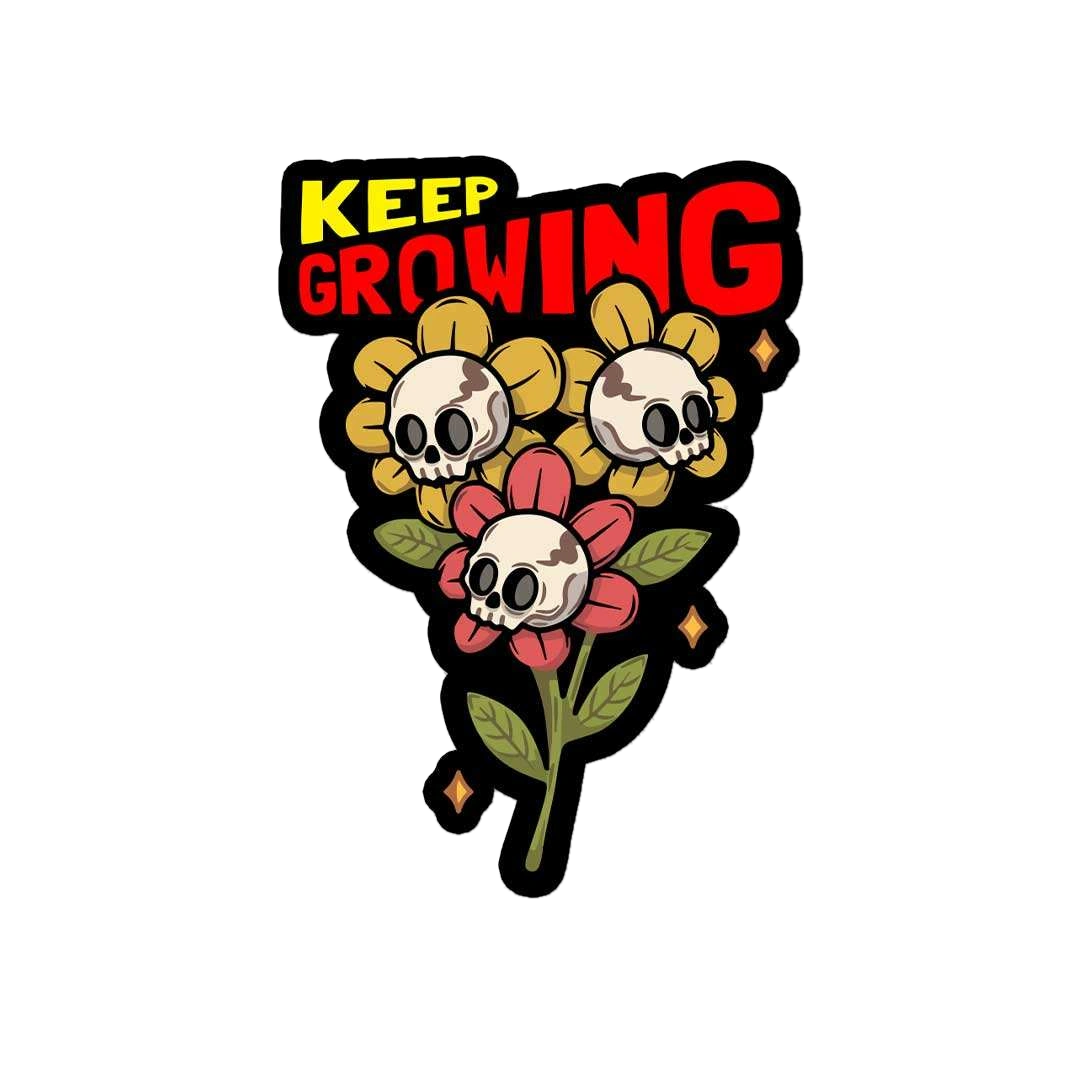 Keep Growing Sticker